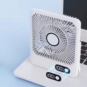 Portable Air Cooling <b>Hand</b> <b>Fan</b> 5 Speed Wind 180 Degree Tilt Folding Handheld <b>Fan</b> with LED Display - Product Image 6