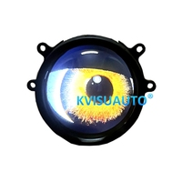 CQL KVISUAUTO 3 pouces 8 modes dynamique WIFI App contrôle led voiture diable yeux lumière avec bi led projecteur lentille