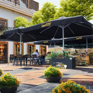 Sombrilla de Aluminio para Restaurante Comercial de Diseño Moderno de 3x3 m, Impermeable, Anti-UV, Ecológica, Muebles de Exterior - Product Image 3
