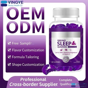 תוסף תזונה טבעוני אורגני פרטי לייבל סיטונאי OEM 5mg מלטונין מגנזיום ויטמין D גומי לשיפור השינה - Product Image 5
