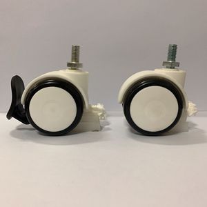 Maßgefertigte 2-Zoll-Medizinische Universalrollen für Pflegepersonal Geräuscharme Möbelrollen mit Bremse Made in <span class=keywords><strong>China</strong></span> Versandverpackt - Product Image 5