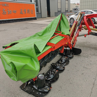 Tondeuse à gazon à roue de doigt durable à 8 disques, deux rouleaux, livraison rapide, machine à aplatir en caoutchouc pour couper le noyau d'herbe.