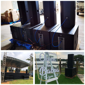 Outdoor Sound System 3 Way Full Rang Morin Professional Audio <strong>Speaker</strong> with Powered 18 Inch DSP <strong>Amplifier</strong> <strong>Subwoofer</strong> - Product Image 2