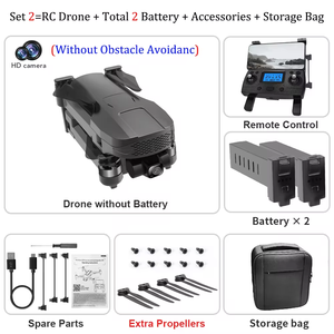 Dron L109 PRO MAX 5G con GPS, Cámara Dual 4K WIFI FPV HD, Evasión de Obstáculos Láser, Motor sin Escobillas, Mini Quadcopter RC de Juguete de Plástico - Product Image 4