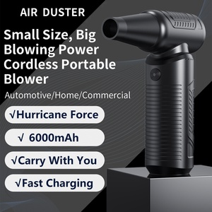 Turbofan <span class=keywords><strong>de</strong></span> 160W, 6000mAh, tipo C, alta velocidad, gran potencia <span class=keywords><strong>de</strong></span> soplado, soplador portátil inalámbrico para exteriores, ventilador violento, plumero <span class=keywords><strong>de</strong></span> aire - Product Image 2