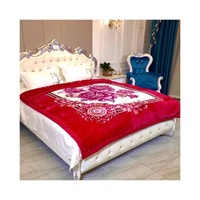 Hot Selling 100% Polyester Custom Nerz Bettwäsche Set Neues Design Modische Muster Raschel Decke 2-7kg Abdeckung