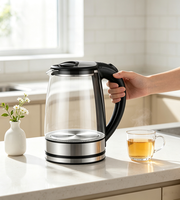 Appareils électroménagers intelligents : Bouilloire électrique en verre pour thé, chauffe-eau en forme de carafe