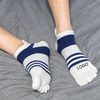 Chaussettes de compression pour les orteils, antidérapantes, confortables, à cinq doigts, unisexes, pour le Pilates