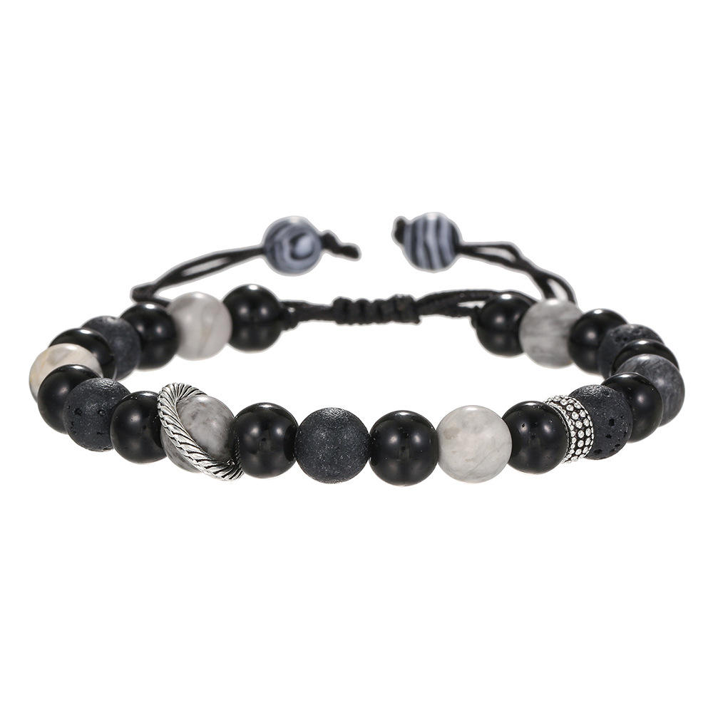 Zj12755ถักเปีย (ลูกปัด8มม.)