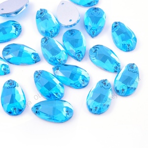 Oleeya Sew on Stones Loose Rhinestone Appliques <b>Drop</b> Crystal AB Rhinestones for Garments - Product Image 2