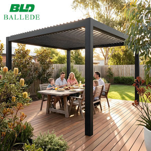 <span class=keywords><strong>Pergola</strong></span> <span class=keywords><strong>bioclimatique</strong></span> automatique en aluminium à lames orientables, système de <span class=keywords><strong>pergola</strong></span> extérieure, abri de jardin, ombrage pour terrasse, toit de <span class=keywords><strong>pergola</strong></span> pour jardin et loisirs - Product Image 2