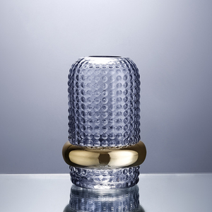 Vase en verre transparent, fait à la main, décoration de luxe moderne, pour la maison, art créatif - Product Image 5