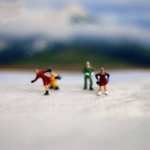 HO de plástico de escala Mini escala modelo de figuras humanas para modelo arquitectónico o <span class=keywords><strong>tren</strong></span> modelo - Product Image 6