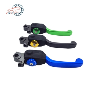 Palanca de Freno Delantero para Motocicleta CQHZJ, Palanca de Freno Plegable para <span class=keywords><strong>Motocross</strong></span>, 7 Velocidades Ajustables para YAMAHA <span class=keywords><strong>KAWASAKI</strong></span> - Product Image 1