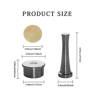 Capsules de café réutilisables compatibles avec les cafetières DETAL Q NDIQ7323 DETALQ MILKQOOL LAVAZZA EP MINI, 1 pièce - Product Image 3