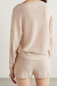 Completo Due Pezzi da Donna: Maglione Corto Lavorato a Maglia e Pantaloni Larghi Tinta Unita, Stile Casual <span class=keywords><strong>Moda</strong></span> Roupas Femininas - Product Image 2