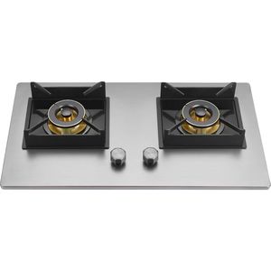 Kompor <span class=keywords><strong>Gas</strong></span> Dua Tungku Mudah Dibersihkan, Peralatan Dapur Terintegrasi - Product Image 6