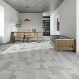 Azulejos de alfombra con estampado de nailon a rayas, pila de bucle acolchada lavable para el hogar, dormitorio, puerta de Hotel, pasillo - Product Image 6