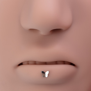 Pendiente <span class=keywords><strong>de</strong></span> Acero Quirúrgico 316L Chapado en Oro para Niños, 16G, con Circonita Cúbica, Joyería para <span class=keywords><strong>Piercing</strong></span> Corporal en Hélix, Cartílago y Tragus - Product Image 5