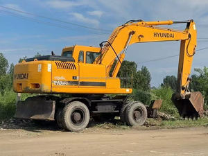 Excavadoras de ruedas usadas de alto rendimiento Hyundai 210w-7 Amplia gama de aplicaciones importadas de Corea del Sur - Product Image 3