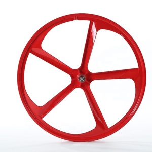 <span class=keywords><strong>Roue</strong></span> de vélo en alliage de magnésium léger à 5 branches avec frein à <span class=keywords><strong>disque</strong></span> fileté - Product Image 6