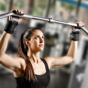 Ganchos de levantamiento de pesas CZFIT (par), correas de muñeca de alta resistencia con soporte de agarre para peso muerto, dominadas, shrugs - Guantes de gimnasio - Product Image 6