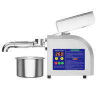 Nouvelle petite presse à huile automatique à vis en acier inoxydable pour graines de citrouille, presse à froid et presse à chaud