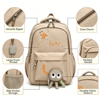 Sac à dos personnalisé pour adolescents, léger, grande capacité, confortable, imperméable, pour l'école secondaire, usage quotidien