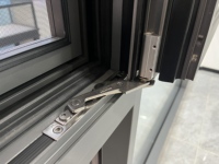 Ventana Abatible y Giratoria de Aluminio con Rotura de Puente Térmico, Ventanas de Vidrio de Alta Seguridad