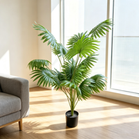 Plantes vertes artificielles en pot, fausses feuilles en bouquet, vente en gros d'usine, pas cher, pour la décoration de bureau et de chambre