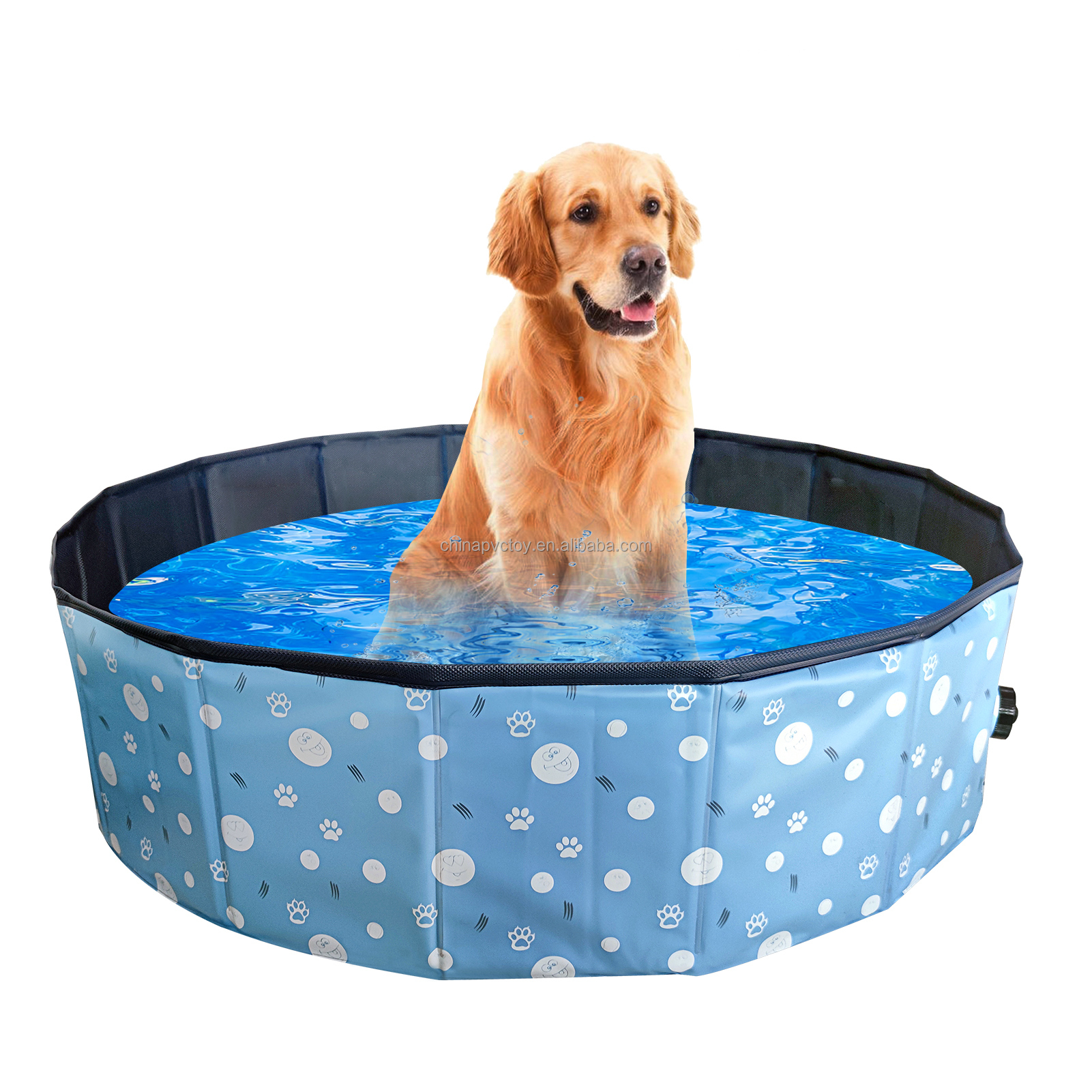 FY Foldable Collapsible padding portable PVC cat dog pet water bath wash swimming tub pool