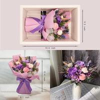 Bouquets de roses éternelles pour femmes - Livraison romantique pour anniversaire, Saint-Valentin, remise de diplôme