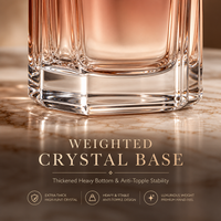 Flacon de parfum vide en verre rose de luxe 50ml 100ml avec bord cannelé et col doré, atomiseur pour femme