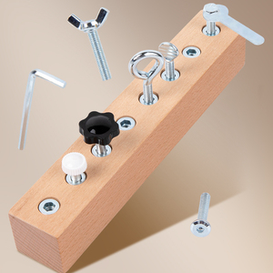 Apprentissage précoce enfants occupés vissage jouets enfant en bas âge <span class=keywords><strong>Montessori</strong></span> vie quotidienne aides pédagogiques établi outil en <span class=keywords><strong>bois</strong></span> jouets - Product Image 6