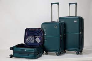 Valise de voyage thermoformée en PC au design innovant avec poche avant et chariot en aluminium pour plus de commodité - Product Image 5