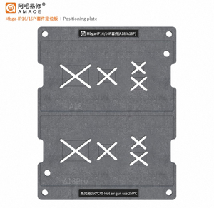 Amaoe mbga แท่นปลูกดีบุกแม่เหล็กสำหรับ <span class=keywords><strong>iPhone</strong></span> 7G-16Pro <span class=keywords><strong>MAX</strong></span> ฮาร์ดดิสก์ซ่อมแซมแผ่นโลหะขูดลายฉลุเครื่องมือด้วยมือ BGA - Product Image 2