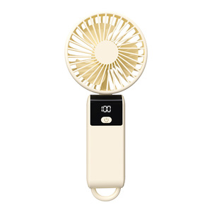 2025 Tùy Chỉnh Xách Tay Tay <span class=keywords><strong>Fan</strong></span> Hâm Mộ 1200MAh Điện <span class=keywords><strong>LED</strong></span> Hiển Thị Type-C Có Thể Sạc Lại Cầm Tay <span class=keywords><strong>Fan</strong></span> Cho Nhà & Xe Hộp Cài Đặt - Product Image 2