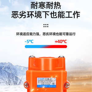 Crane Button COB 61H Rainproof Emergency Stop Switch 61A 24VDC 220VAC Independent Spst For Crane Control - Product Image 4