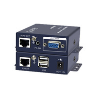 Extensor de Consola KVM USB VGA Sobre CAT6 UTP 300 pies