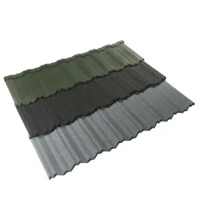 China Manufacturer Good Price Color Stone Coated Metal Steel Interlocking Panels Classical Tile