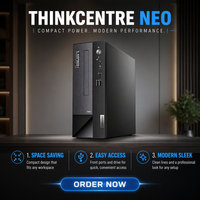 Computadora de Escritorio Lenovo ThinkCentre Neo S500 Nueva, Intel I3/I5/I7, 8GB/16GB RAM, 256G/512G SSD, Personalizable, Windows 10/11 Pro