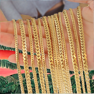 Cadena de Acero Inoxidable Trenzada Gruesa Tipo Serpiente con Baño de Oro 18K, Collar Gargantilla de Doble Capa con Diseño Espiga - Product Image 2