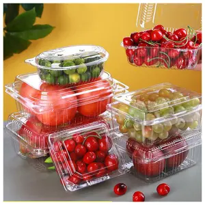 OEM ODM Hot Selling Reasonable Price Plastic Boxes With Lid Clear Transparent Food Container Vegetable Fruit Packaging Wholesale