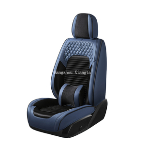 Accesorios interiores Xiangta, fundas de asiento de coche de cuero impermeables, conjunto completo Universal 9D de lujo, protección de asiento de coche 3D - Product Image 5