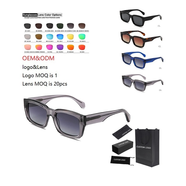 Small Frame High Quality Acetate Sunglasses Trendy Men's Cycling Sun Glasses Men UV400 Shades Wholesale