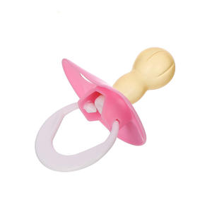 BPA Free <span class=keywords><strong>ciuccio</strong></span> in lattice di grado alimentare con braccialetto anti-goccia testa rotonda comfort <span class=keywords><strong>ciuccio</strong></span> bambino - Product Image 2