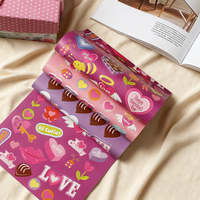 276 autocollants Bee My Valentine en forme de cœur, abeilles et bonbons pour loisirs créatifs, scrapbooking et décorations de la Saint-Valentin