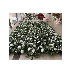 Centros de mesa florales verdes y blancos de huevas de flores de mesa de boda realistas profesionales personalizados