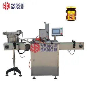 Full Automatic Plastic Glass Bottle Capping Equipment Sealing Vacuum Single Head Capping Machine
