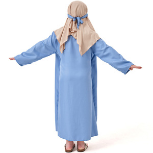 Túnica Azul Árabe, Disfraz de <span class=keywords><strong>Abuelo</strong></span> Marrón, Disfraz de Niño, Túnica de Súich, Disfraz de Fantasía, Ropa Árabe - Product Image 2
